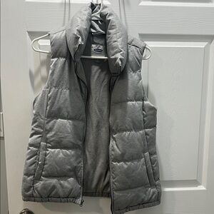 Old Navy Light Gray Quilted Vest